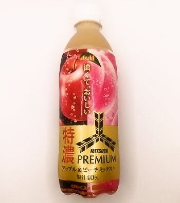 アサヒ飲料 三ツ矢特濃プレミアム アップル＆ピーチミックス PET 500ml