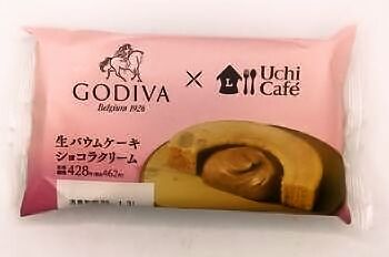 ローソン Uchi Cafe×GODIVA 生バウムケーキ ショコラクリーム